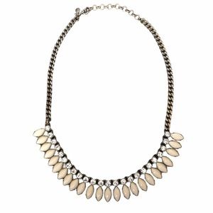 J. Crew Ivory & Crystal Statement Necklace